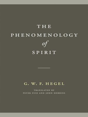 cover image of The Phenomenology of Spirit
